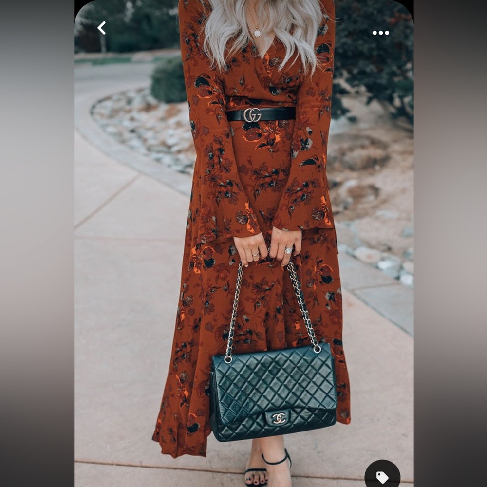 Leith fall wrap-dress